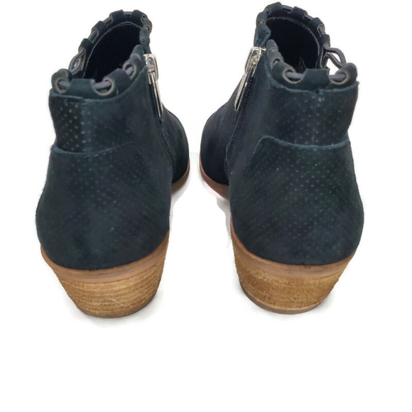 Vince Camuto Womens Pandormia Black Suede  Exposed Ankle Boots Size 8.5 - Picture 3 of 11